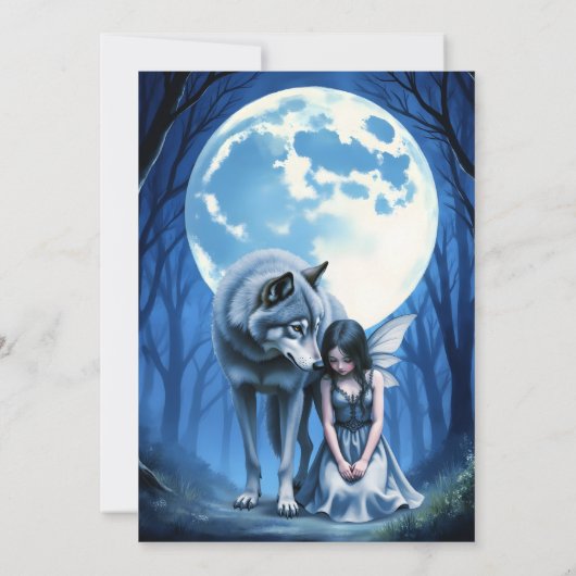 Moonlit Bond – The Wolf and the Gothic Fairy. 招待状 (裏面)