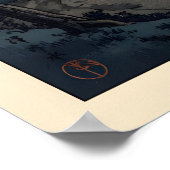 Moonlit Bridge Print Calm Night Landscape (Bedroom ポスター (角)