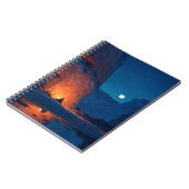 Moonlit Canyon Campfire Notebook ノートブック (左側)