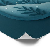 Moonlit Cardinal in Winter Forest ポスター (角)