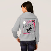 Moonlit Cherry Blossom Cat Soccer for japaness art (裏面フル)