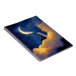 Moonlit Clouds Spiral Notebook ノートブック