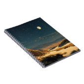 Moonlit Desert Starry Night Notebook ノートブック (右側)