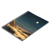 Moonlit Desert Starry Night Notebook ノートブック (左側)