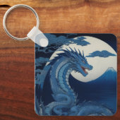 Moonlit Dragon of Fuji Keychain キーホルダー (正面)