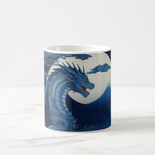 Moonlit Dragon of Fuji Mug コーヒーマグカップ (中央)
