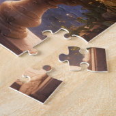 Moonlit Dream – Dog Watching a Magical City Puzzle ジグソーパズル (側面)