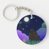 Moonlit Dreamer Girl Acrylic Keychain キーホルダー (正面)