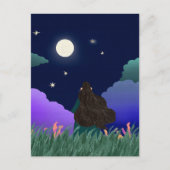 Moonlit Dreamer Girl Postcard ポストカード (正面)