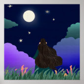 Moonlit Dreamer Girl Poster  ポスター (正面)