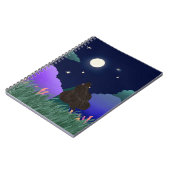 Moonlit Dreamer Girl Spiral Notebook ノートブック (左側)