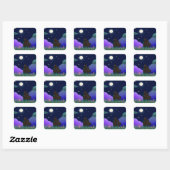 Moonlit Dreamer Girl Square Sticker スクエアシール (シート)
