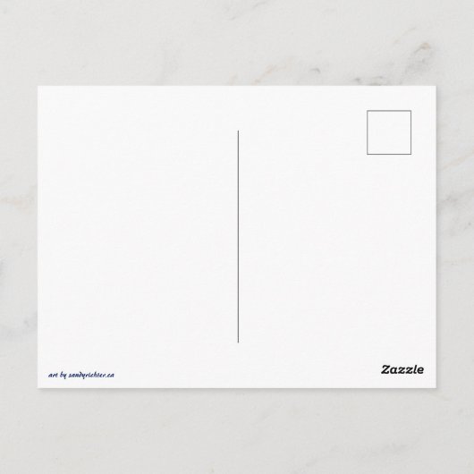 Moonlit Dreamer - Serene Night Sky ポストカード (裏面)