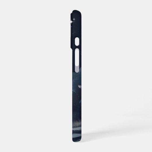 Moonlit Dreams – iPhone 16 Case | Night Sky Illust 16ケース (左側面)