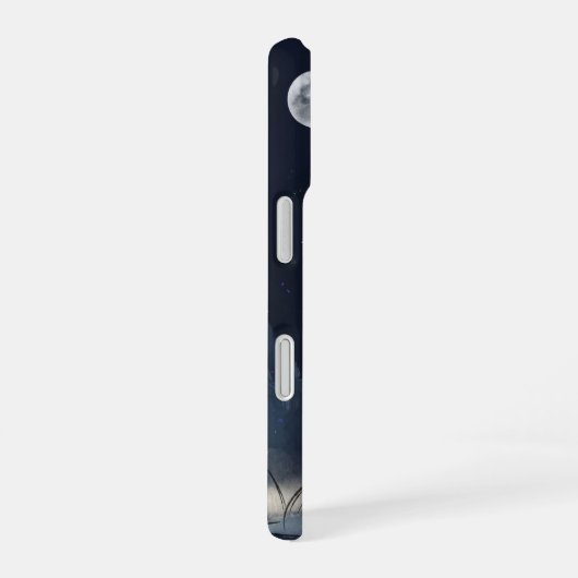 Moonlit Dreams – iPhone 16 Case | Night Sky Illust iPhone 16ケース (右側面)