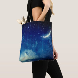 MOONLIT DREAMS TOTE BAG | オリジナルプリント 天体デザイン トートバッグ