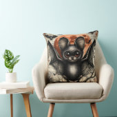 Moonlit Echo: The Velvet-Winged Sentinel クッション (椅子)