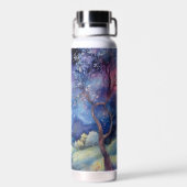 Moonlit Enchanted Forest Nightscape ウォーターボトル (背面)