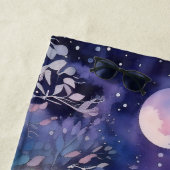 Moonlit Enchanted Forest Nightscape ビーチタオル (インサイチュ)