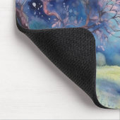 Moonlit Enchanted Forest Nightscape マウスパッド (コーナー)