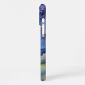 Moonlit Enchanted Forest Nightscape iPhoneケース (左側面)