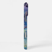 Moonlit Enchanted Forest Nightscape iPhoneケース (右側面)