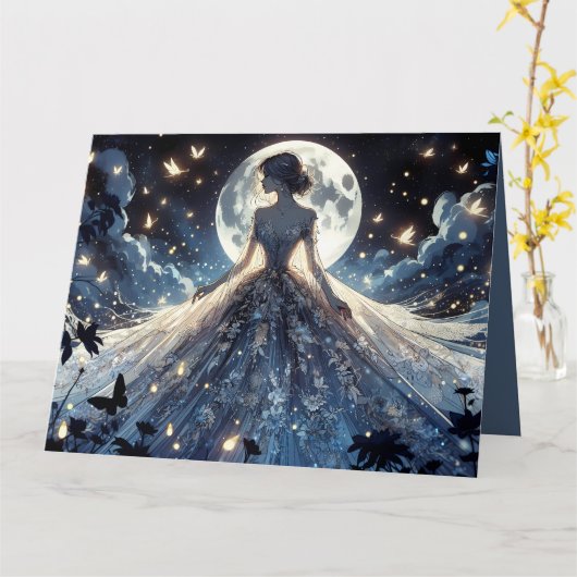 Moonlit Fairy Princess Celestial Gown カード (黄色い花)
