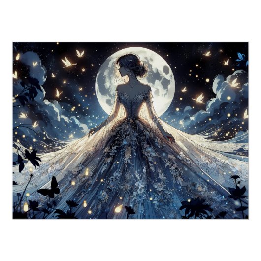 Moonlit Fairy Princess Celestial Gown ポスター (正面)