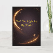Moonlit Father’s Day Keepsake Card from Daughter カード (正面)