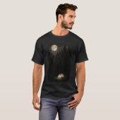 Moonlit Forest Camp: Serene Night Adventure Tシャツ (正面フル)