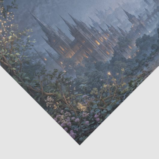 Moonlit Glowing Gothic Fantasy Citadel 薄葉紙 (詳細)