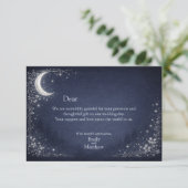 Moonlit Grove Celestial Woodland Wedding サンキューカード (スタンド正面)