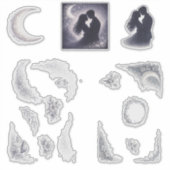 Moonlit Grove Celestial Woodland Wedding シール (正面)