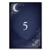 Moonlit Grove Celestial Woodland Wedding テーブルナンバー (裏面)