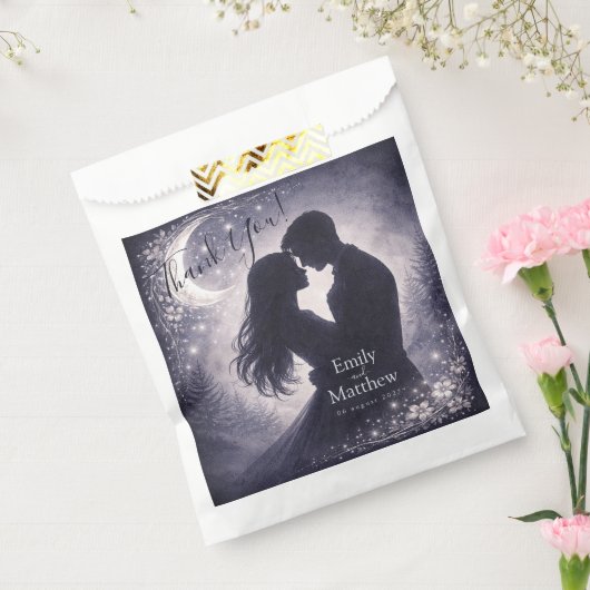 Moonlit Grove Celestial Woodland Wedding フェイバーバッグ (封をした状態)