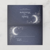 Moonlit Grove Celestial Woodland Wedding プレイスカード (外部開封)