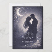 Moonlit Grove Celestial Woodland Wedding 招待状 (裏面)