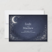 Moonlit Grove Celestial Woodland Wedding RSVP Card サンキューカード (裏面)