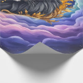 Moonlit Guardians – Cosmic lion. ラッピングペーパー (角)