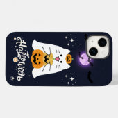 Moonlit Halloween Cat – Spooky & Sweet Night Case-Mate iPhoneケース (裏面 (横))
