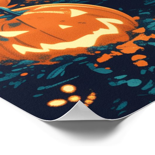 Moonlit Haunted House Pathway ポスター (角)