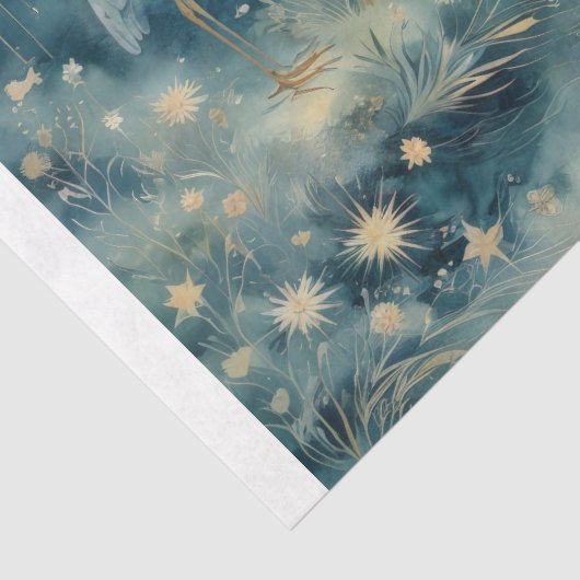 Moonlit Heron – Dreamy Nature Scene Decoupage 薄葉紙 (詳細)