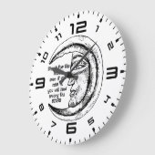 Moonlit Inspiration Wall Clock ラージ壁時計 (傾斜)
