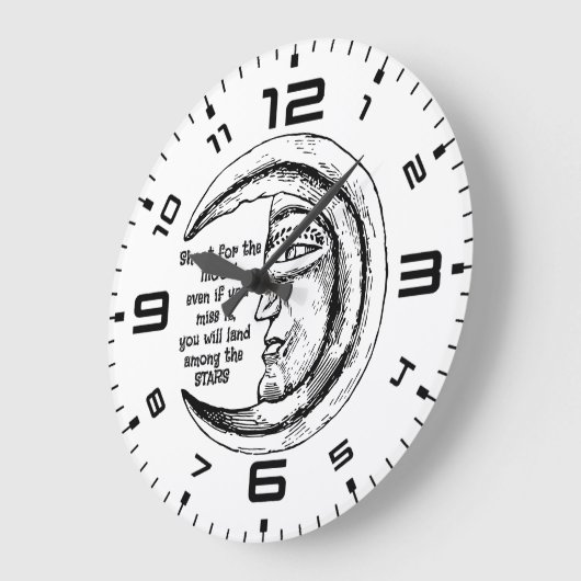 Moonlit Inspiration Wall Clock ラージ壁時計 (傾斜)