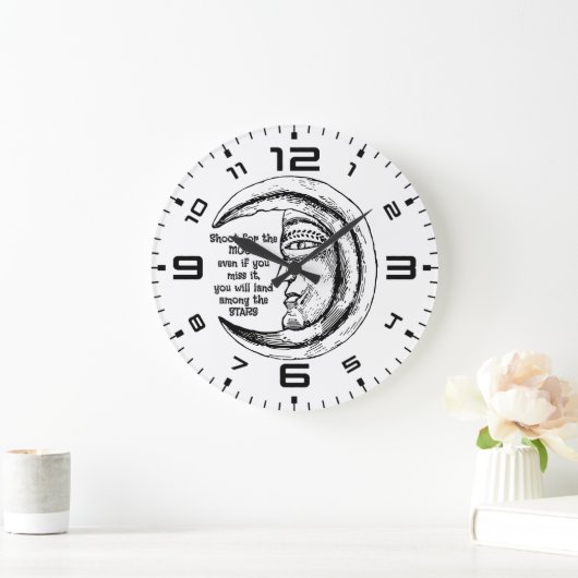 Moonlit Inspiration Wall Clock ラージ壁時計 (ホーム)