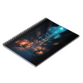 Moonlit Japanese Street ノートブック (左側)