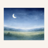 Moonlit Meadow Nursery Wall Art ポスター