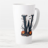 Moonlit Monogram W カフェラテマグ (右アングル)