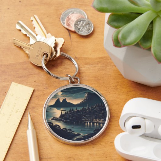 Moonlit Port キーホルダー (デスク)