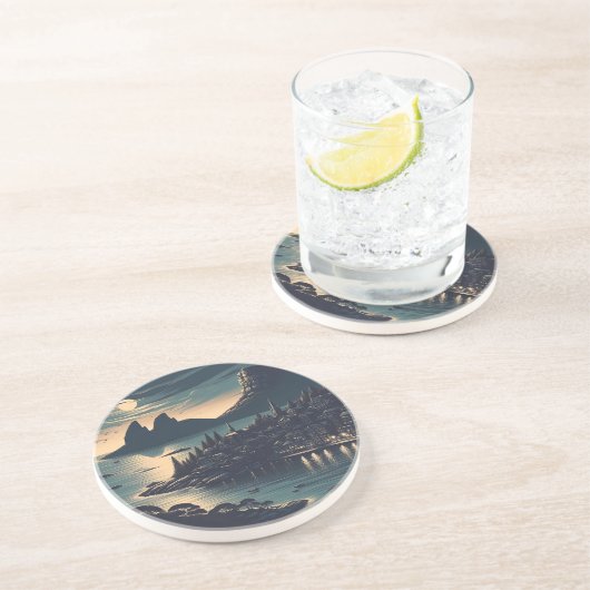 Moonlit Port コースター (側面)